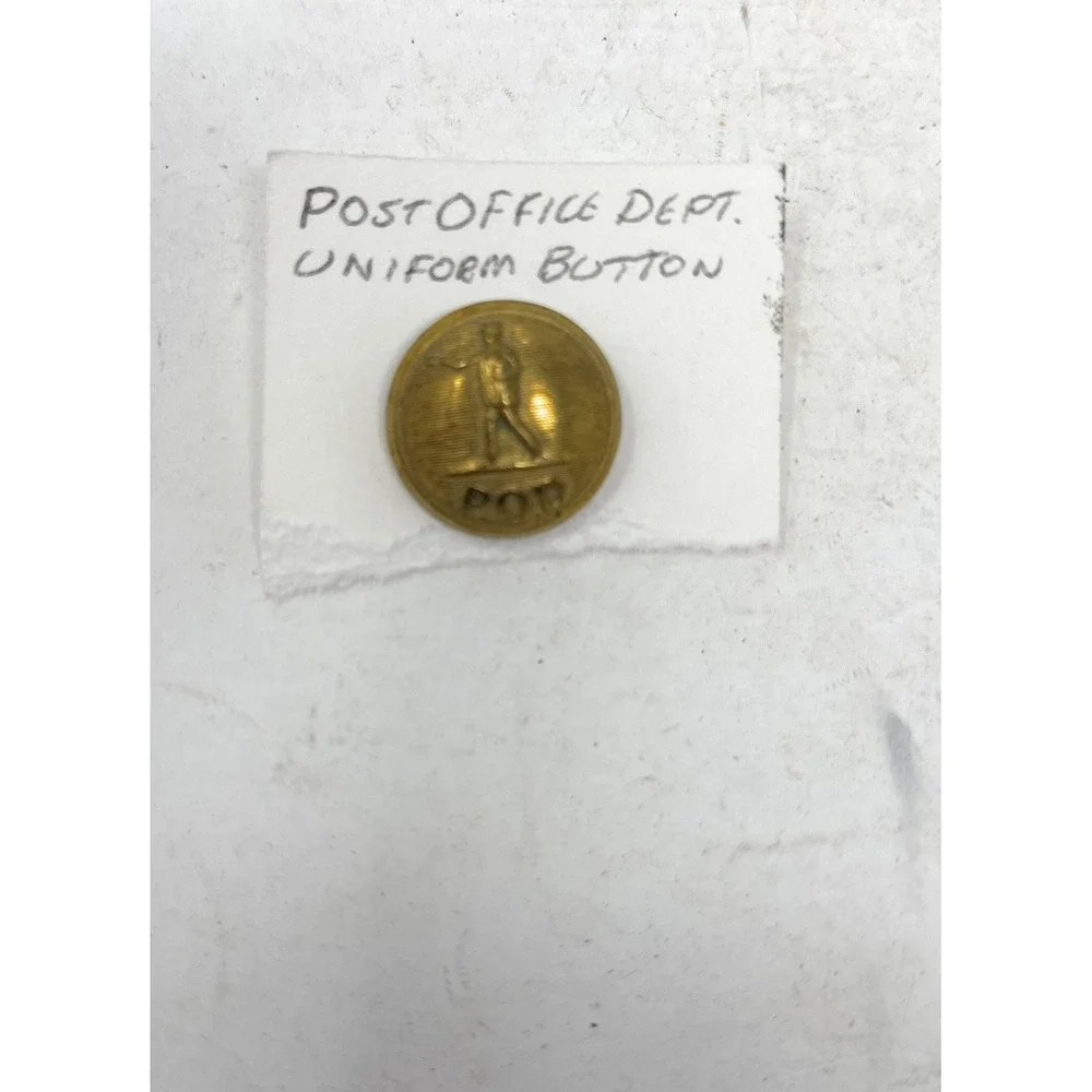 POD Post Office Dept Uniform Button